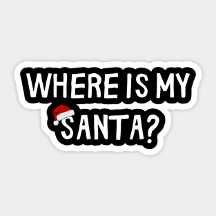 Where is My Santa Sticker